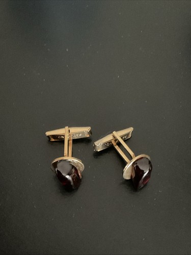 Vintage cufflinks purple - vintage,