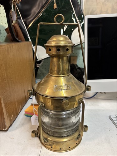 Vintage anchor brass ship - anchor,