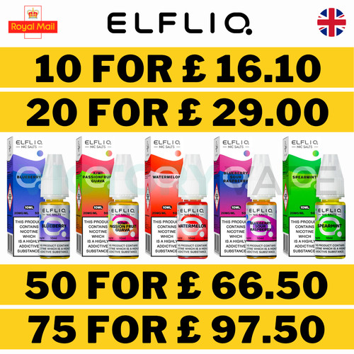 Elfliq nic salt 10ml - e, liquid