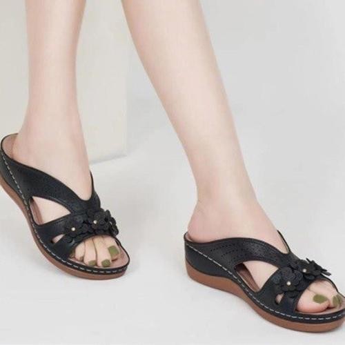Womens summer flower wedge - womens,