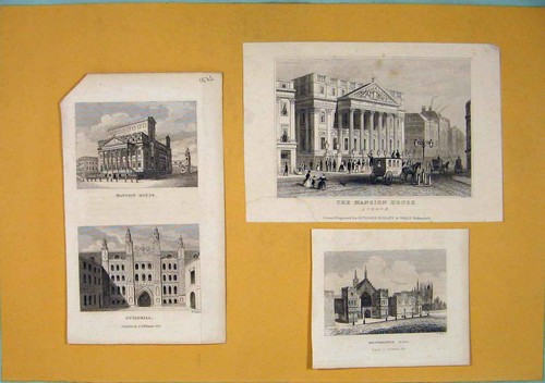 Original old antique print - original,