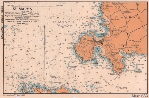 Mary sea coast chart - st,