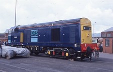 Orig Colour slide, Class 20, 20905, DRS livery, Doncaster Works, 7/03