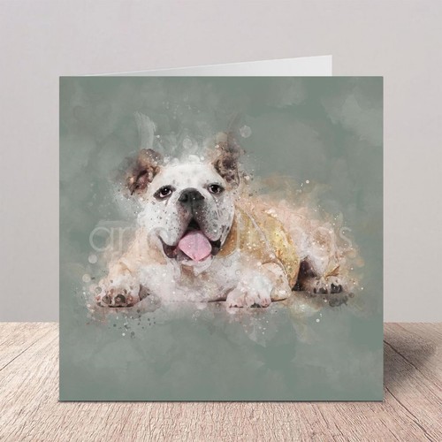 English bulldog greetings - bulldog,