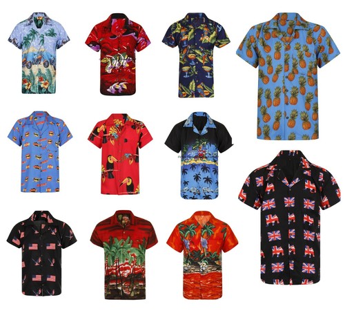 Hawaiian shirt mens - mens, tree