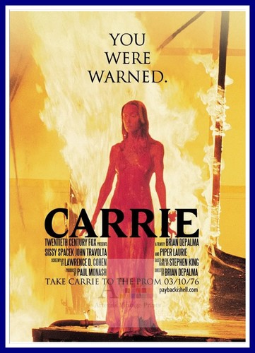 Carrie movie poster a3 - a1, a2