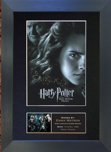 Emma watson signed mounted - watson,