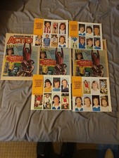 Action Comic 1976 Issue 3 Free Football Cards All Four Sets Unused Hook Jaw 
