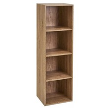4 Cube Storage Unit Bookcase Wooden Storage Cabinets Book Shelf Display Unit
