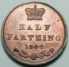 1844 Victoria Half farthing
