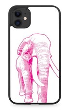 Hot Pink Elephant Art Rubber