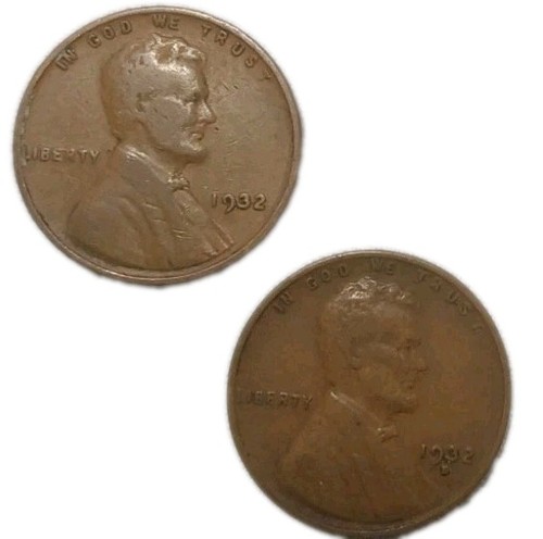 Total two coins 1932 - total,
