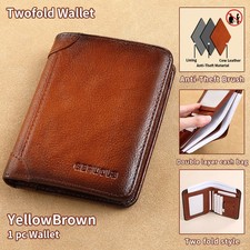 RFID Block Genuine Leather