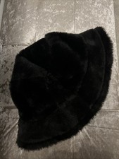 Black Faux Fur Adjustable