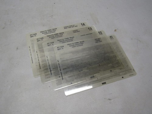 Ford truck microfiche parts - microfiche,