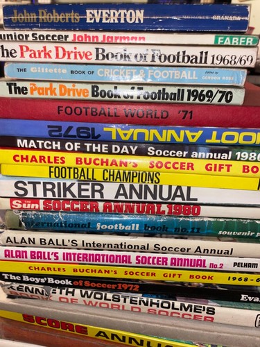 Football annuals books - football, /