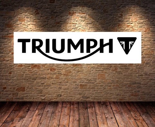 Triumph black banner garage - banner,