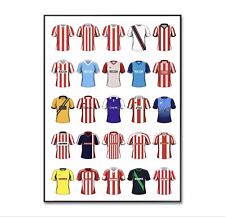 Stoke City Football Shirt, Stoke City Football Poster, Classic Jersey, A4 Print