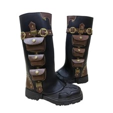 Medieval Pirate Boots Covers Leg Guards for Stage Performance Themed Party