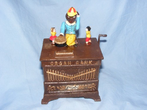 Organ grinder money - box, bank
