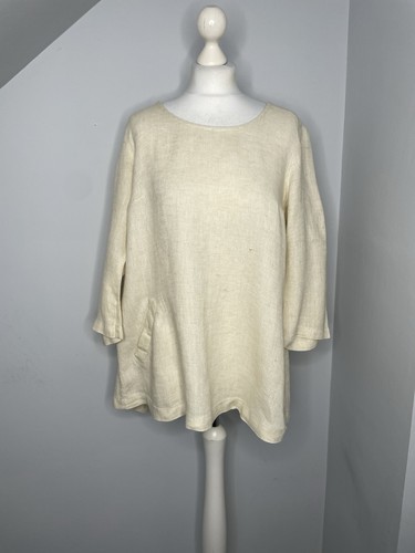 Flax cream linen - flax, tunic