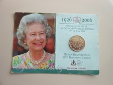Limited Special Edition Queen Elizabeth II 80th Birthday Crown £5 Coin 1926-2006