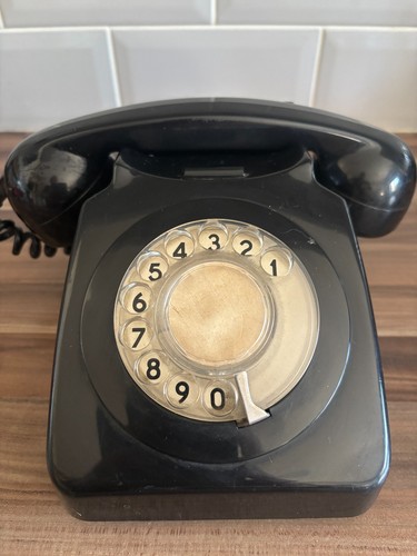 Vintage gpo black telephone - vintage,