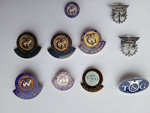 Trade union pin - union,