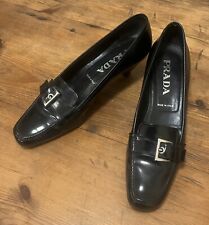 Excellent Prada Buckle Shoes Kitten Heels UK5
