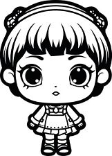 LOL Doll vinyl sticker large