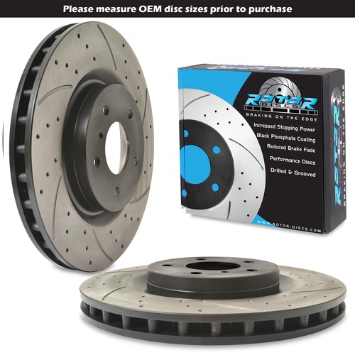 Front drilled grooved 323mm - front,
