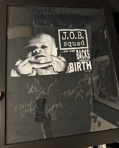 Wwf job squad signed framed - wwf,