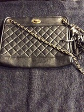 George Asda Small Black Chain Strap Crossbody Handbag 