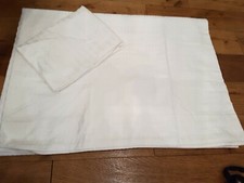 Next White Textured 100% Cotton Oxford Collection Luxe Single Bed Set 