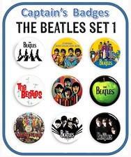 Set of The Beatles Badges 25mm