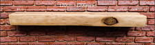 Solid Oak Beam Floating Shelf Wooden Mantle Piece 1 SIDE WANEY WITHOUT BARK EDGE