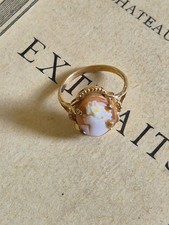 Vintage 9ct Gold Cameo Ring