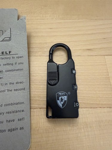 Heys luggage combination lock