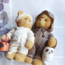 Cherished Teddies - Halloween Figurine  - 1994 milt and garrett haunting we wi