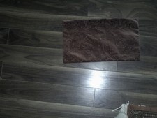 velvet cut pile decorative cushion cover tobacco brown oblong, 30 x 50 cms