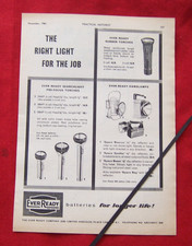 EVER READY  TORCHES 1961 ORIGINAL VINTAGE ADVERT