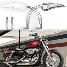 Motorcycle Rearview Mirror Chrome For Harley Davidson Sportster XL 1200 Iron 883