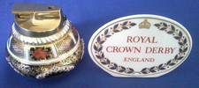 Royal Crown Derby Bone China Imari 1128 XXXIX Cigarette Lighter c1976