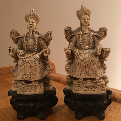 Chinese emperor empress ivory - chinese,
