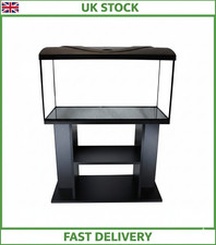 AQUARIUM with LID and STAND/CABINET Professional Fish Tank - Real Glass, Standar