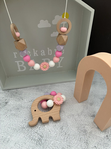 Baby pink white silicone - /white,