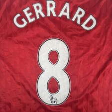 Rare Original GERRARD 8 Liverpool 2010/2011/2012 Home Football Shirt 2XL XXL