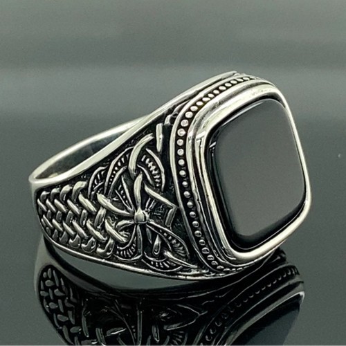 925 sterling silver - sterling, black