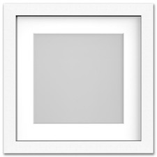 Square Photo Frame with White