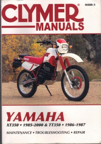 Yamaha xt350 tt350 clymer - yamaha,